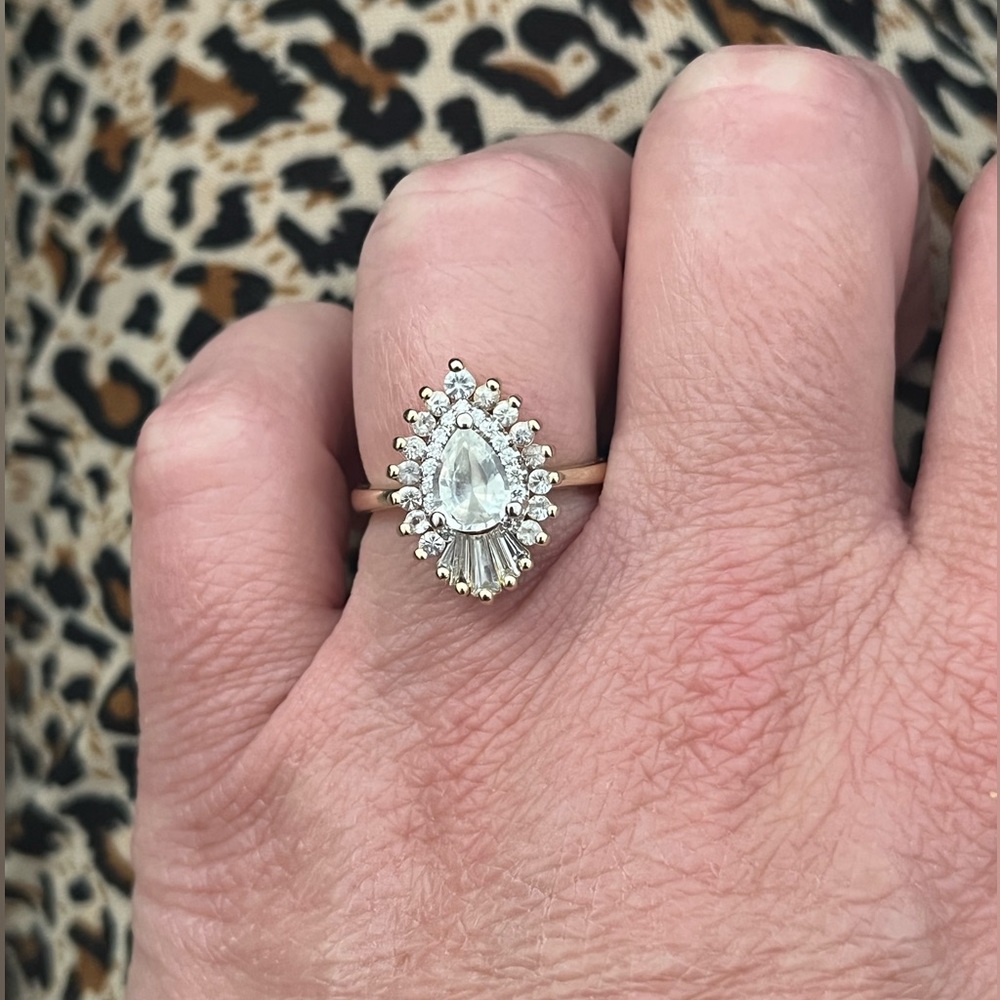 Heidi Gibson Engagement Cocktail Ring Ballerina Style